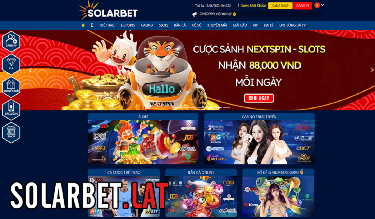 Solarbet Casino Nhà cái cá cược trực tuyến TOP 1 Việt Nam